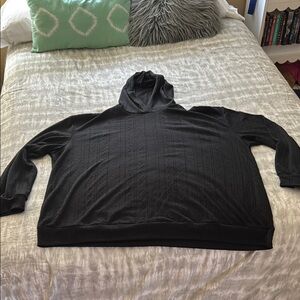 Black Hooded Sweater